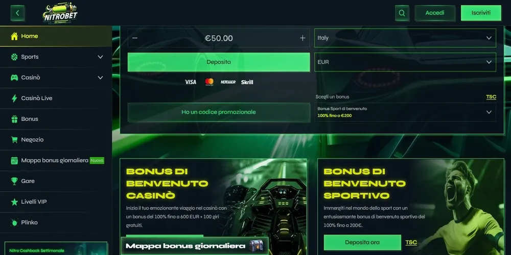 VeloxBet Casino sito ufficiale Italia